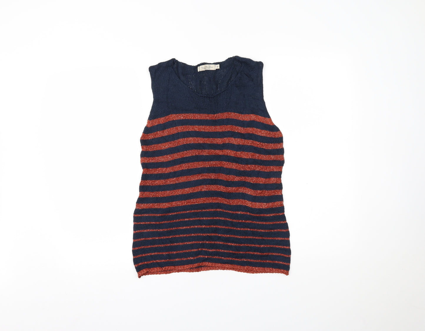 Nada del Riccio Womens Multicoloured Striped  Basic Tank Size M