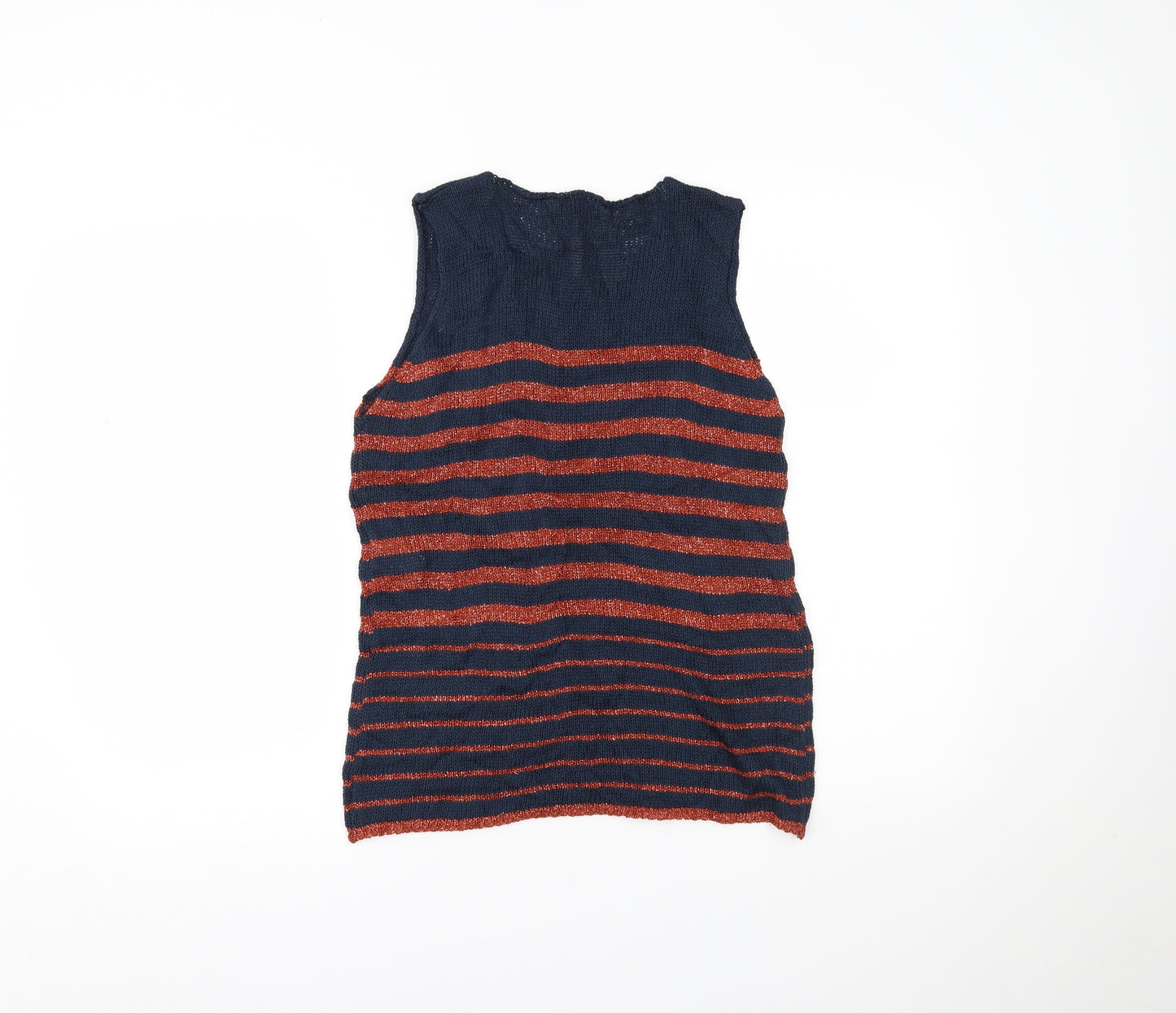 Nada del Riccio Womens Multicoloured Striped  Basic Tank Size M