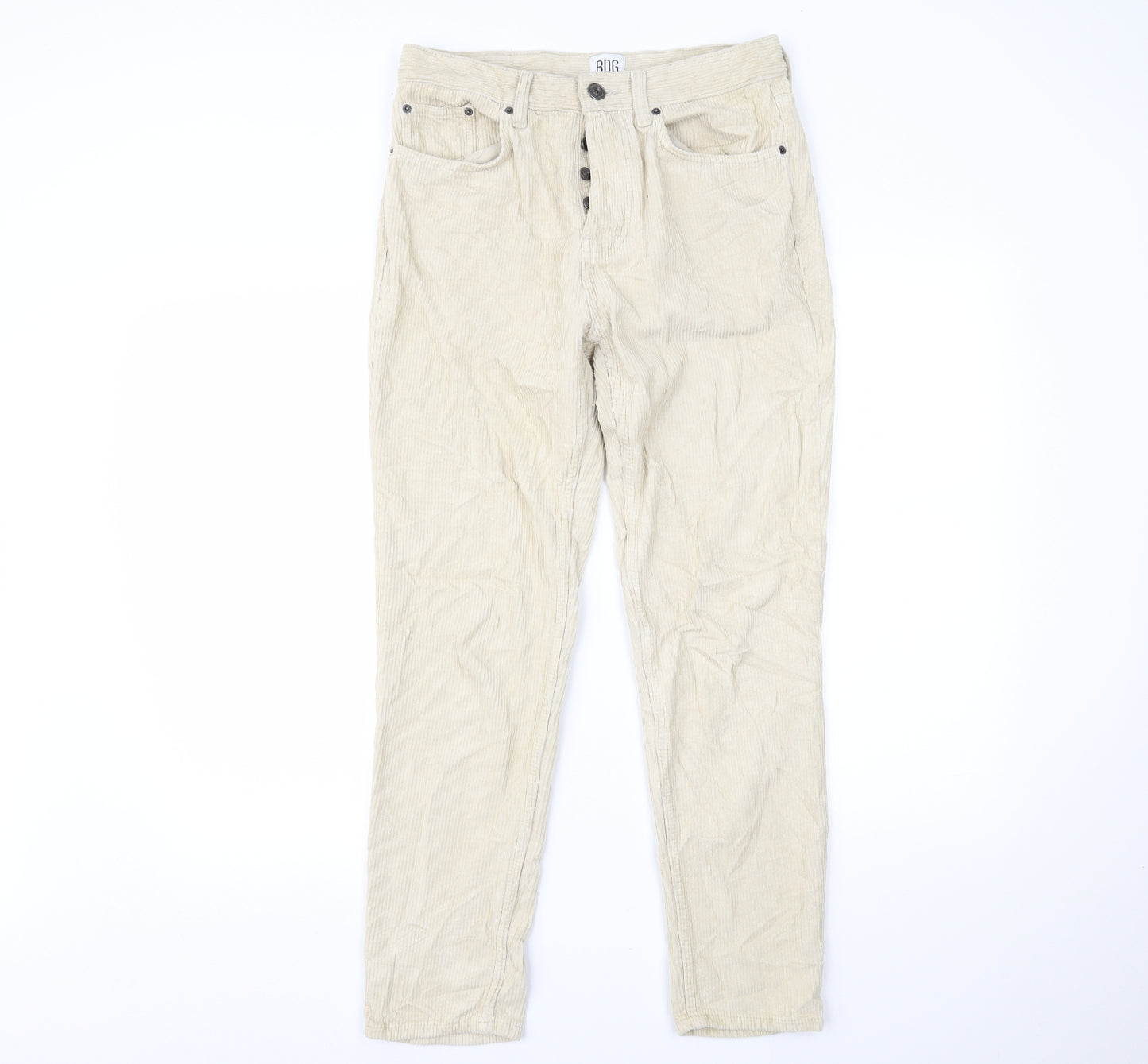 BDG Mens Beige  Corduroy Trousers  Size 32 L32 in