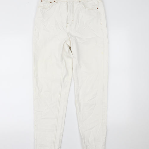 Topshop Womens White  Denim Skinny Jeans Size 28 L32 in