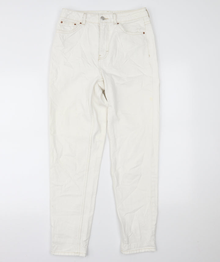 Topshop Womens White Denim Skinny Jeans Size 28 L32 in