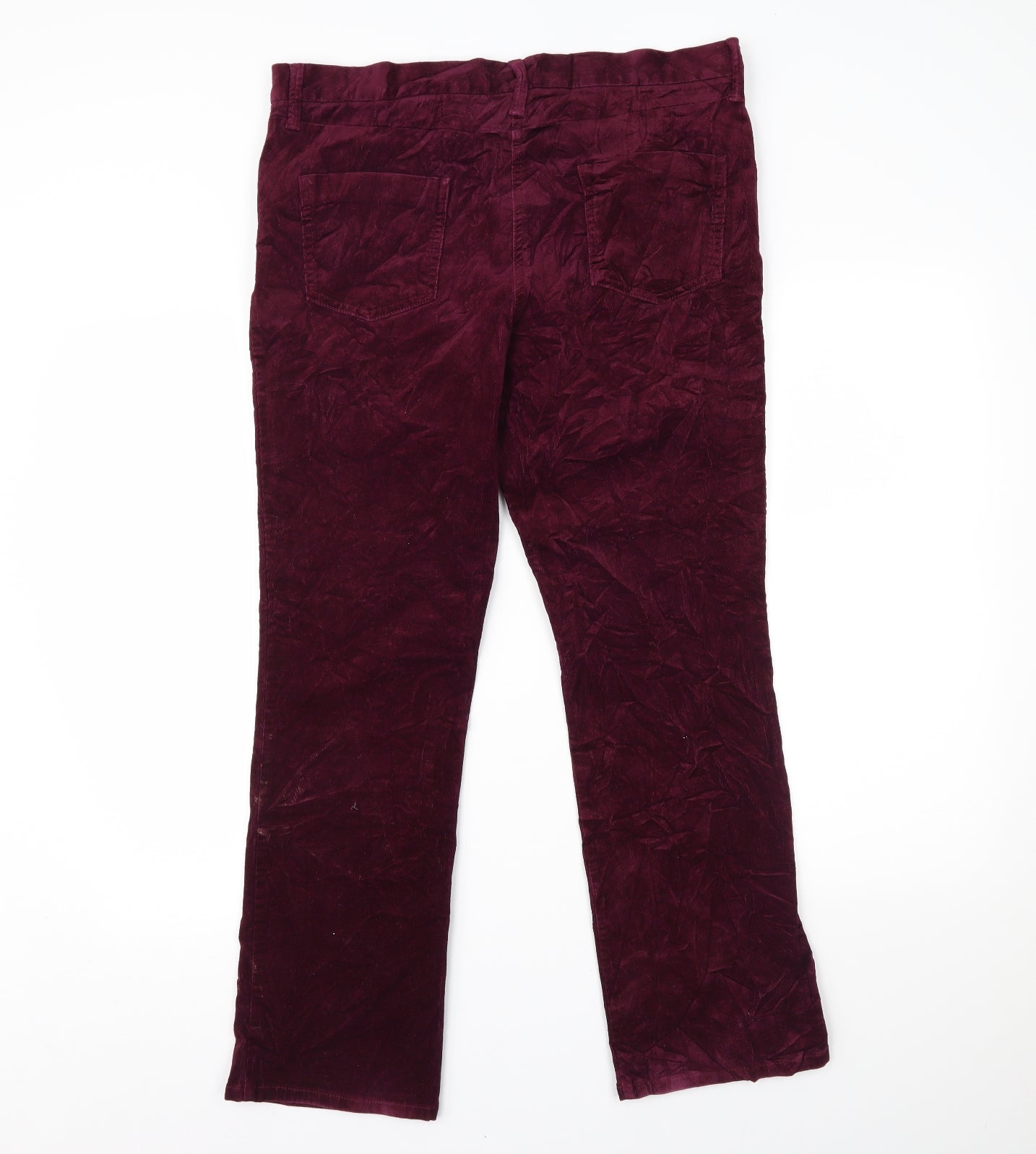 Marks and Spencer Womens Purple   Trousers  Size 14 L27 in