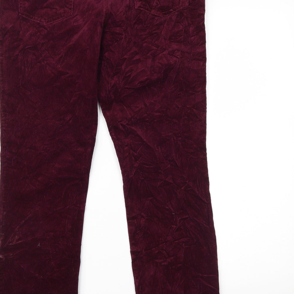 Marks and Spencer Womens Purple   Trousers  Size 14 L27 in