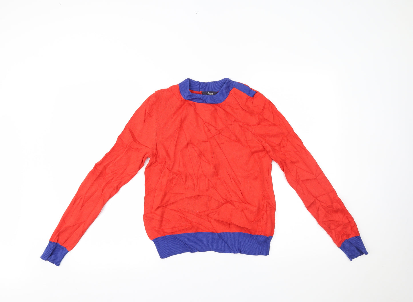 Marks and Spencer Womens Orange   Pullover Jumper Size 8