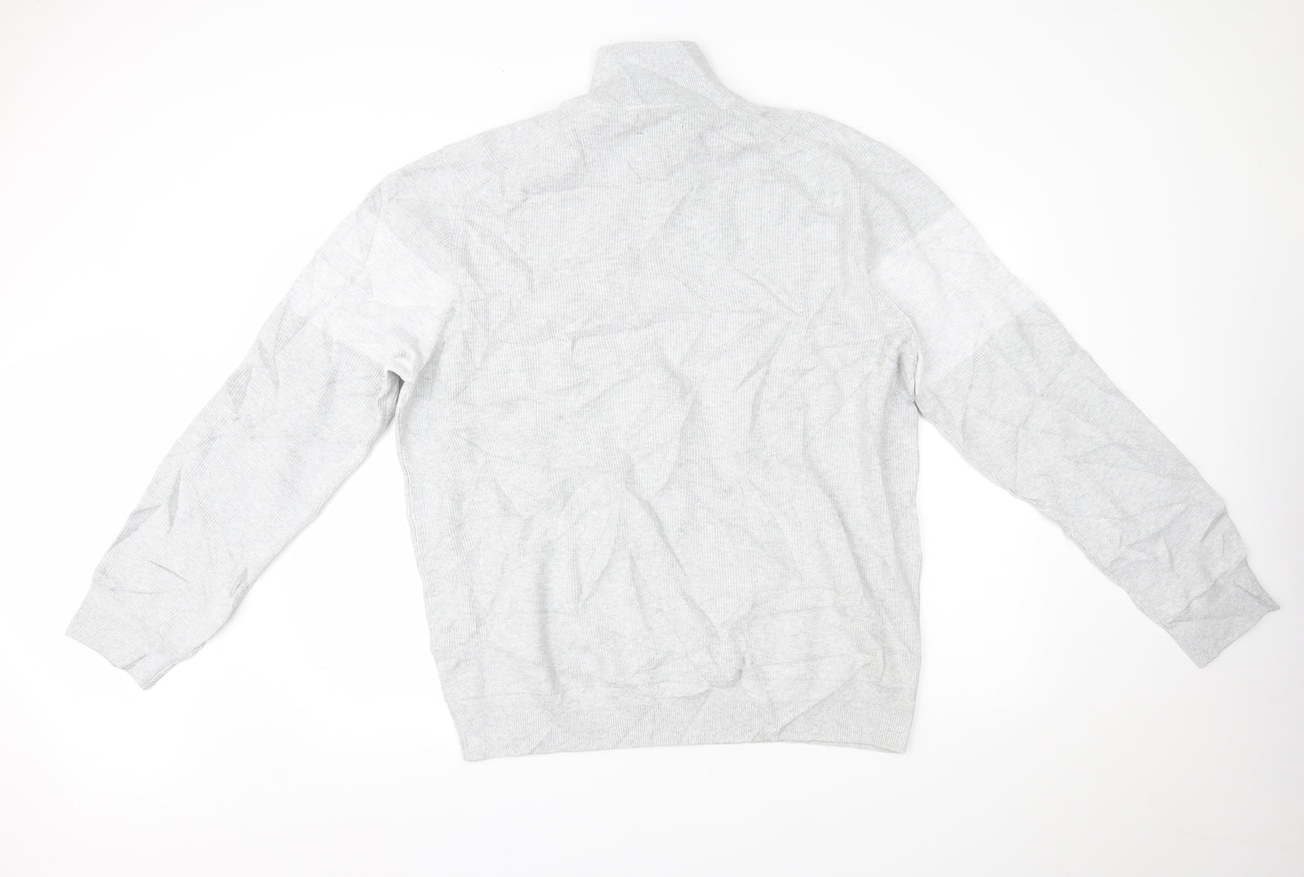 Marks and Spencer Mens Grey   Henley Jumper Size 2XL