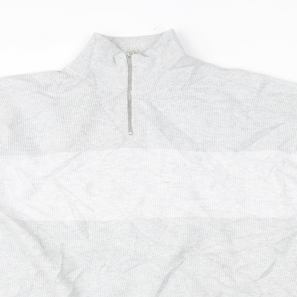 Marks and Spencer Mens Grey   Henley Jumper Size 2XL