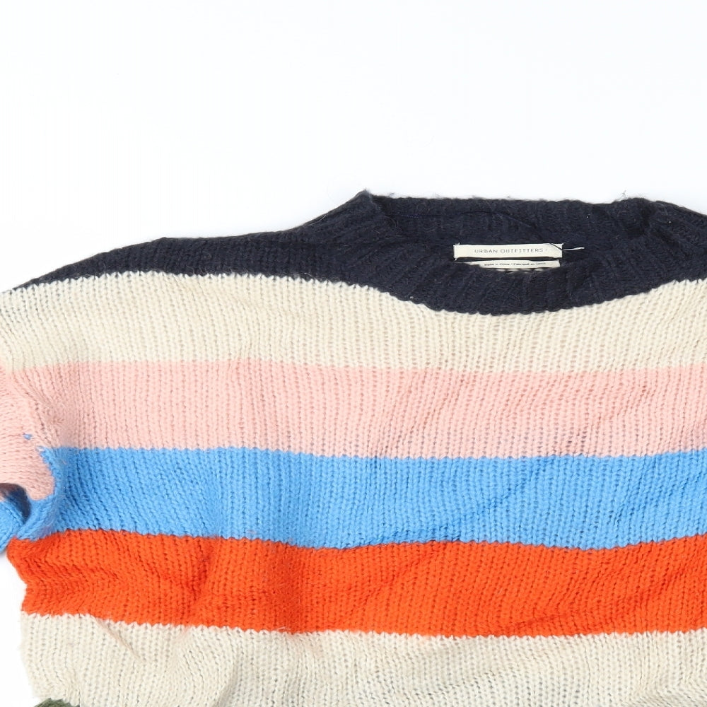 Urban Outfitters Womens Multicoloured Striped  Pullover Jumper Size XS