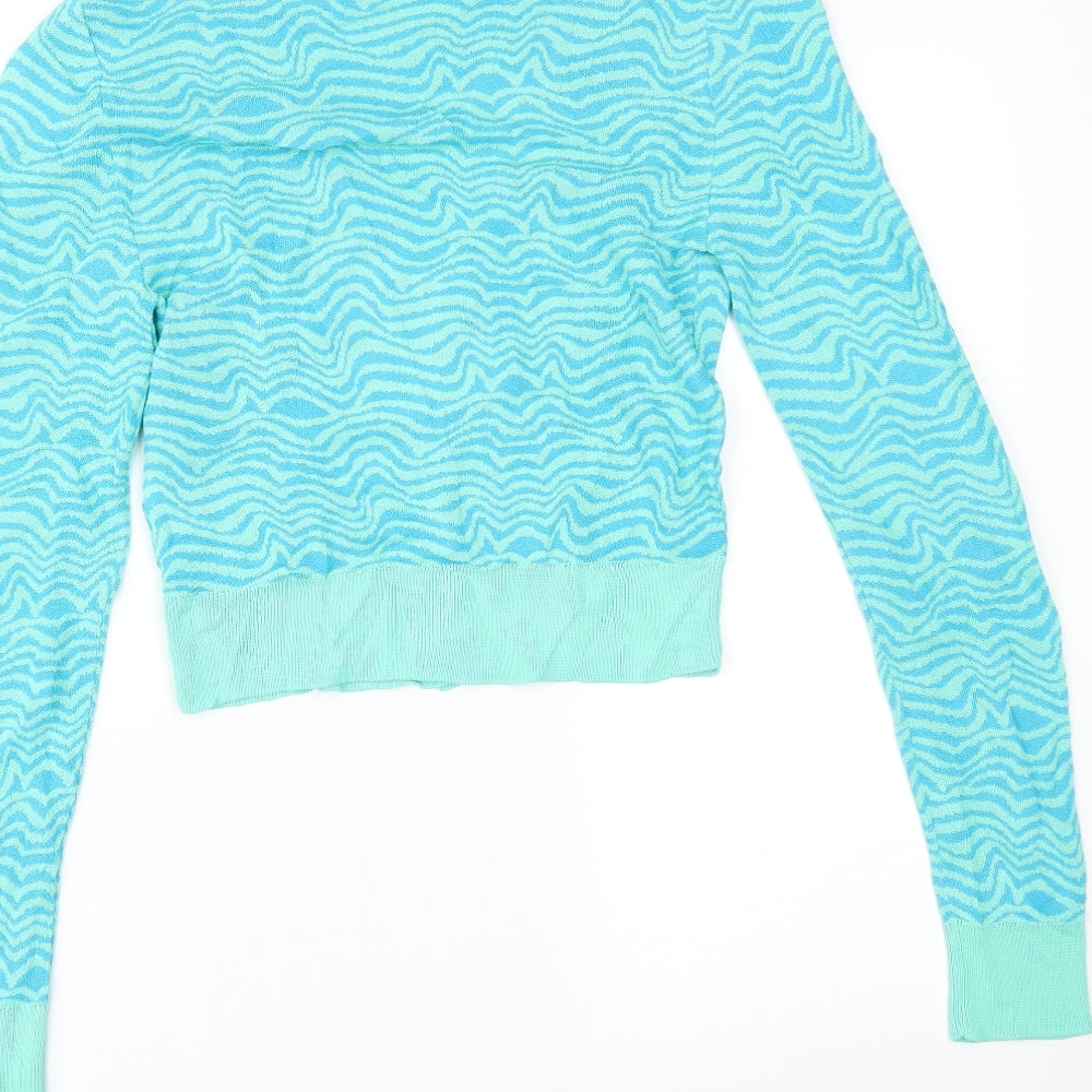 Zara Womens Blue   Cardigan Jumper Size S