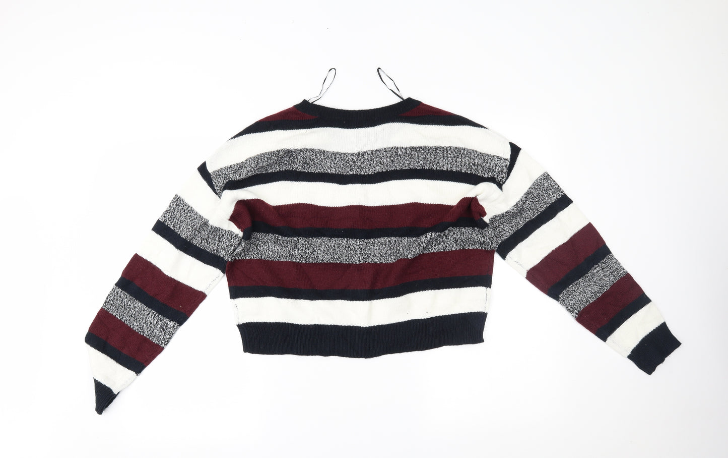 H&M Womens Multicoloured Striped  Pullover Jumper Size M