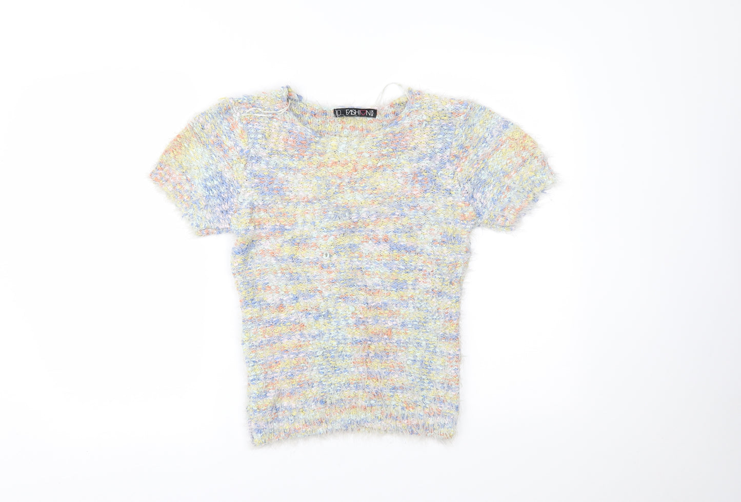 Fashion Box Womens Multicoloured   Basic T-Shirt Size 10