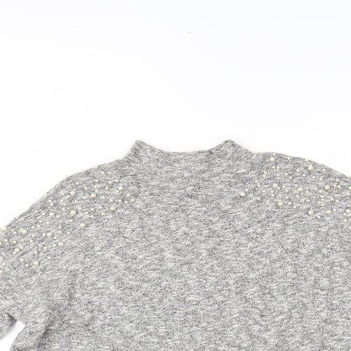 H&M Womens Grey   Basic Blouse Size S
