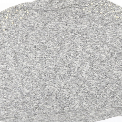 H&M Womens Grey   Basic Blouse Size S