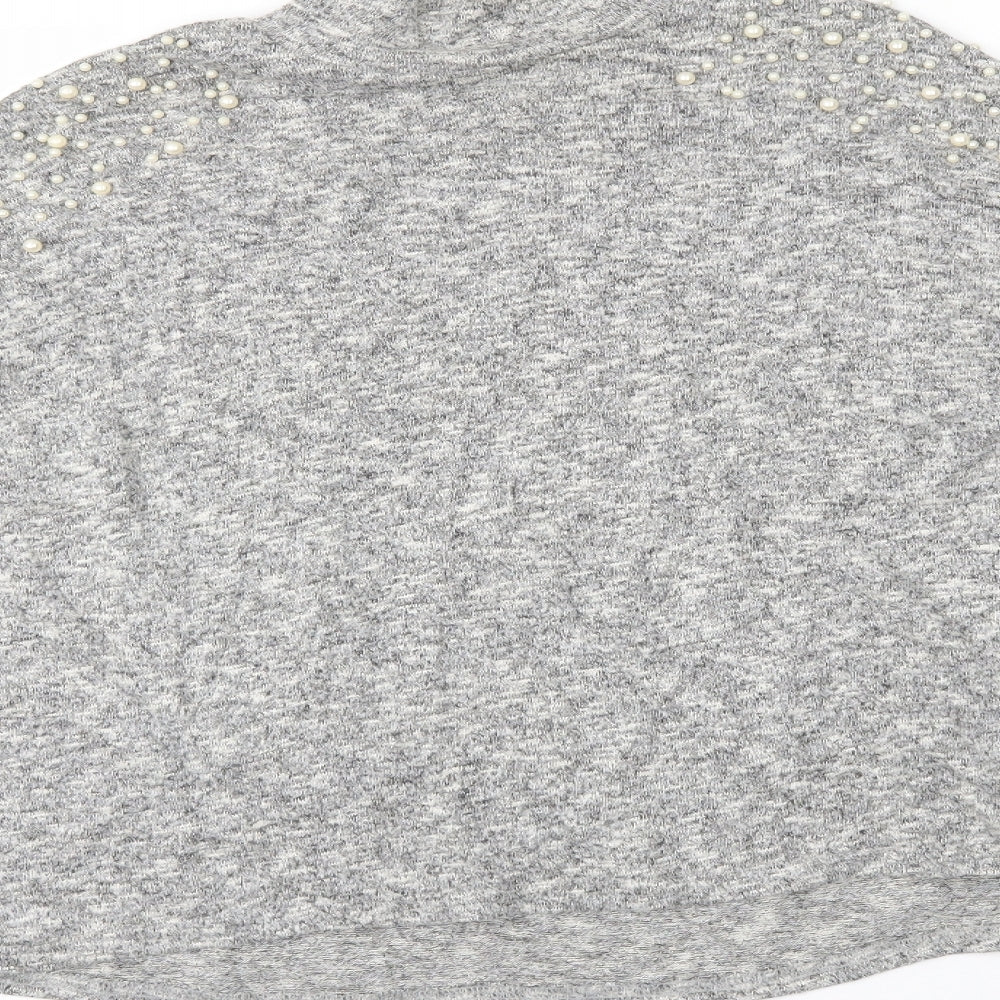 H&M Womens Grey   Basic Blouse Size S