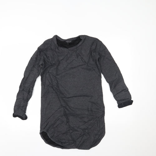 Topshop Womens Grey   Basic Blouse Size 8
