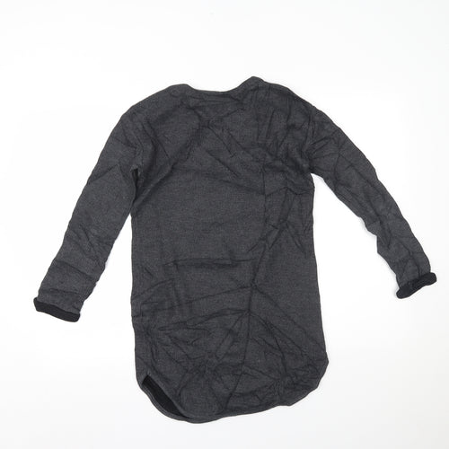 Topshop Womens Grey   Basic Blouse Size 8