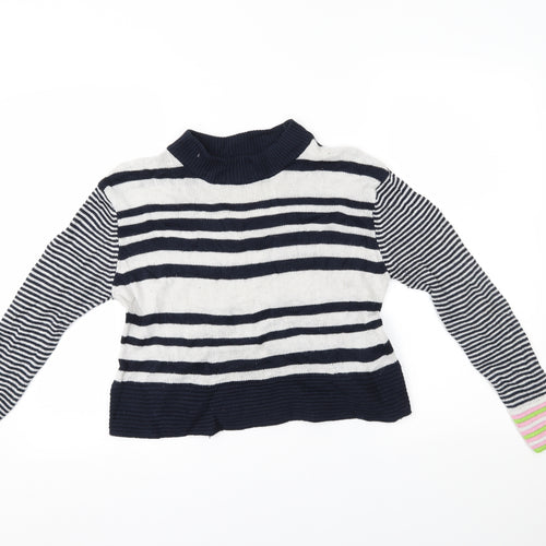 Topshop Womens Multicoloured Striped  Pullover Jumper Size 8