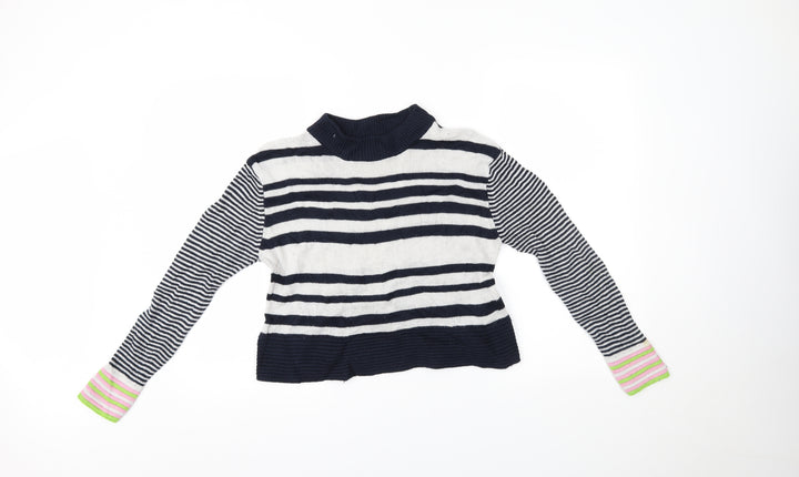 Topshop Womens Multicoloured Striped  Pullover Jumper Size 8