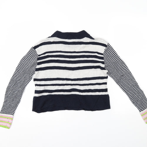 Topshop Womens Multicoloured Striped  Pullover Jumper Size 8