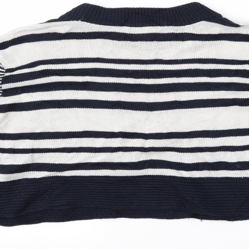 Topshop Womens Multicoloured Striped  Pullover Jumper Size 8