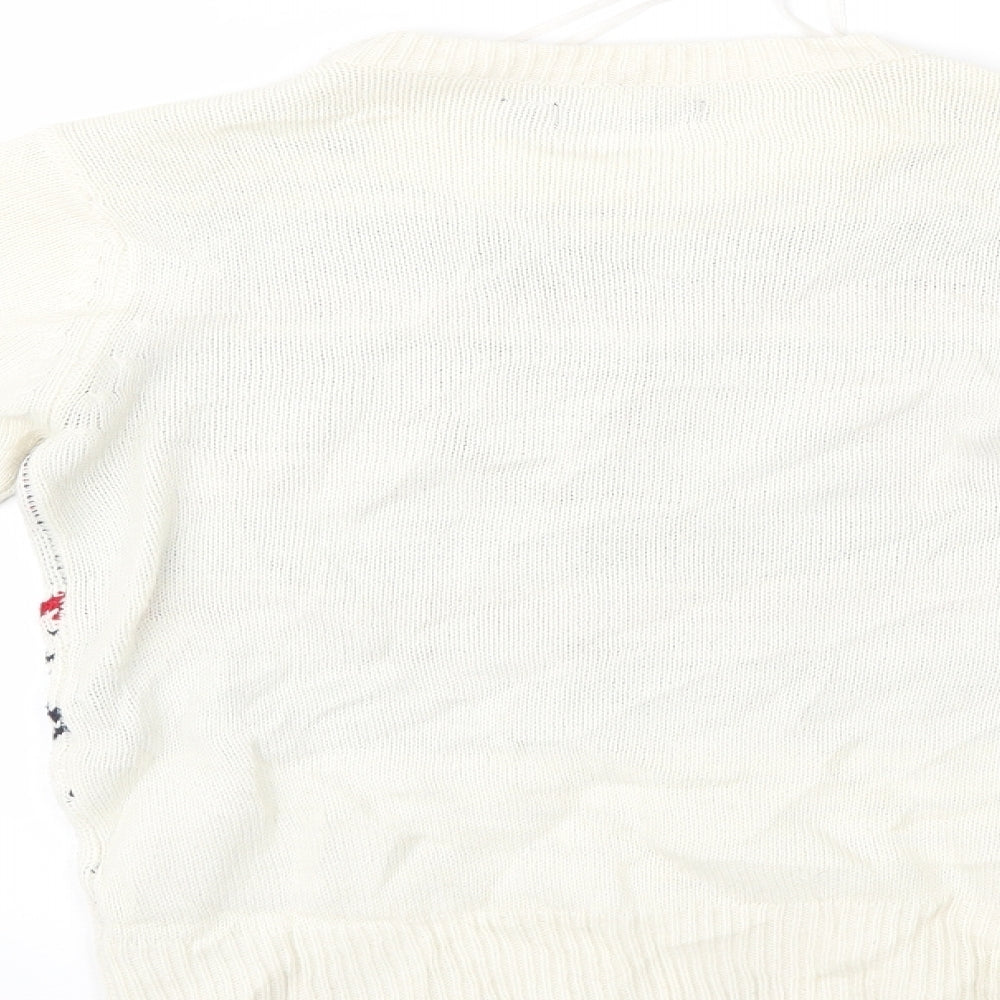 Brave Soul Womens Multicoloured Fair Isle  Pullover Jumper Size S  - christmas