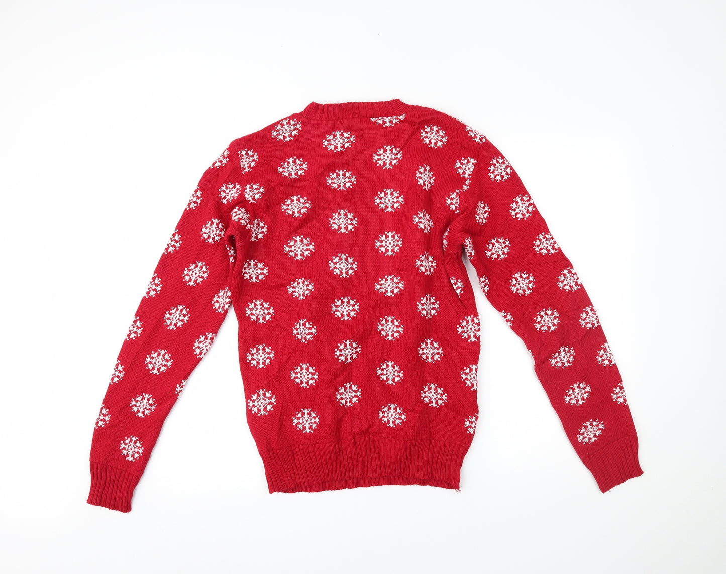 Brave Soul Womens Red   Pullover Jumper Size S  - christmas