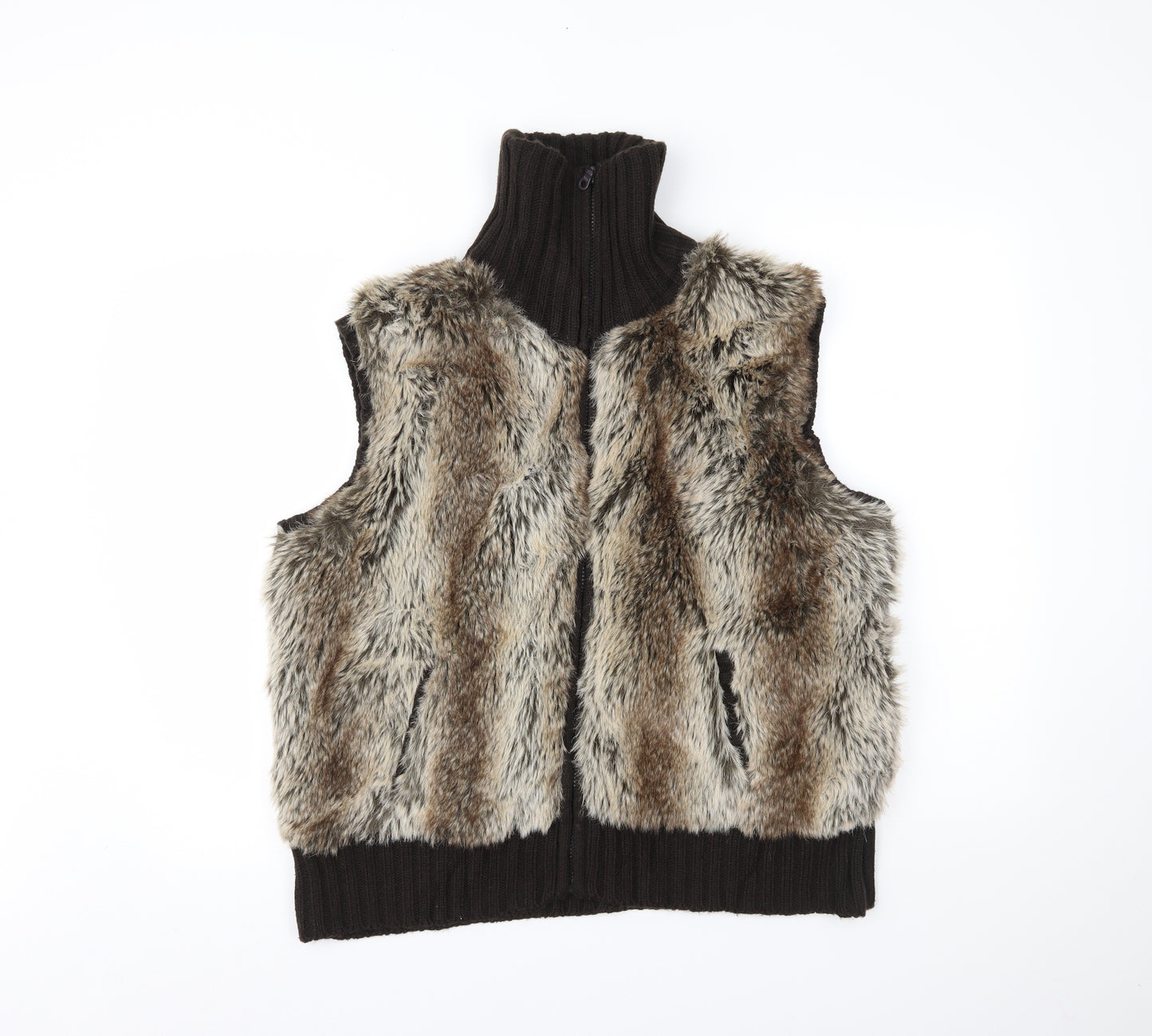 George Womens Brown   Gilet Waistcoat Size 24