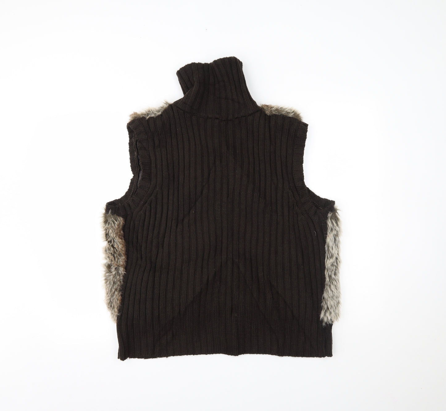 George Womens Brown   Gilet Waistcoat Size 24