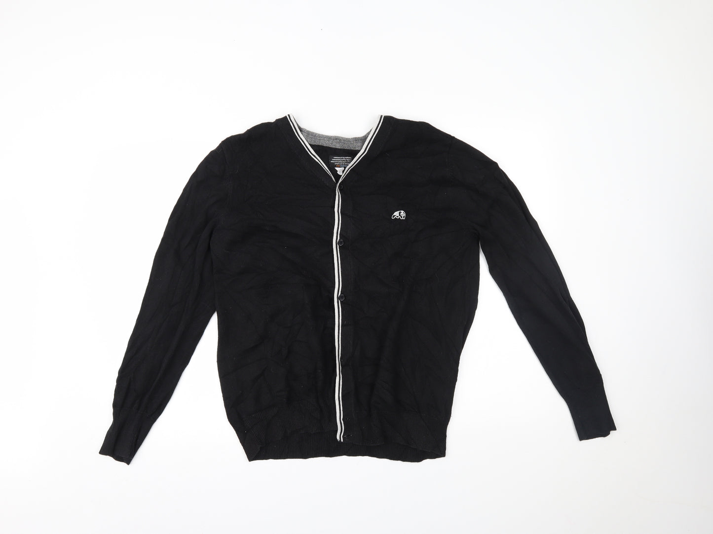 enjoiskateboarding Mens Black   Cardigan Jumper Size M