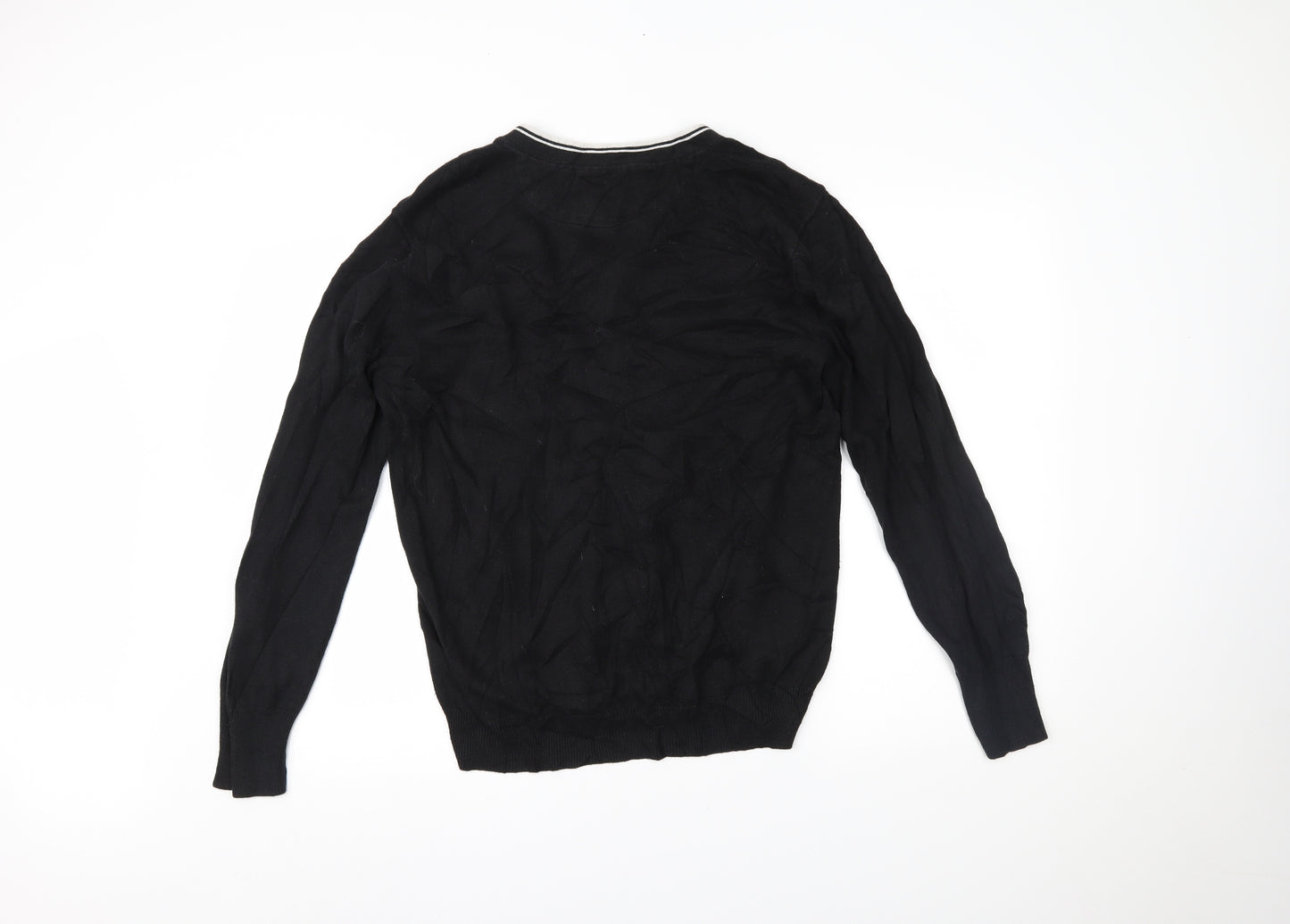 enjoiskateboarding Mens Black   Cardigan Jumper Size M