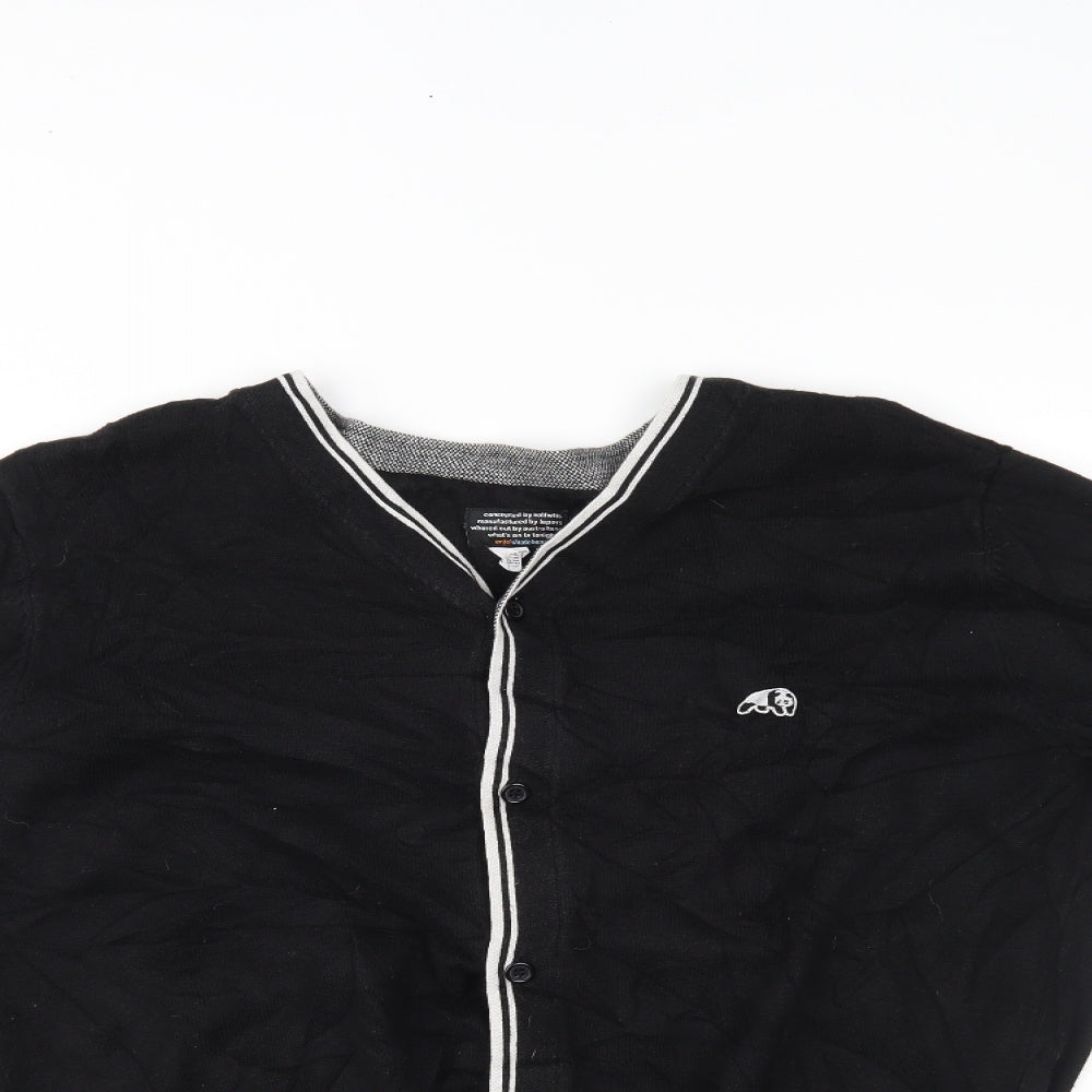 enjoiskateboarding Mens Black   Cardigan Jumper Size M