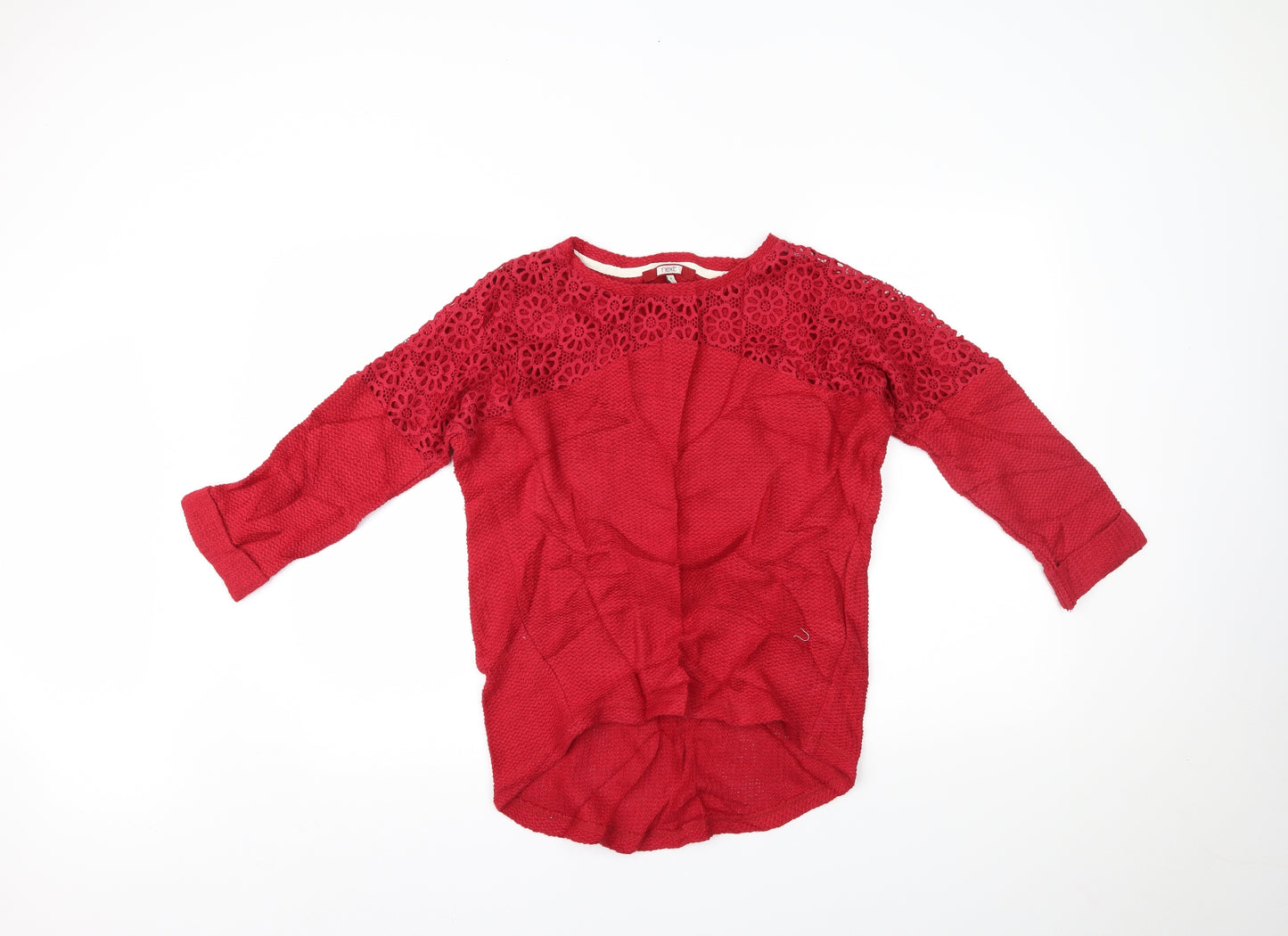 NEXT Womens Red   Basic Blouse Size 8