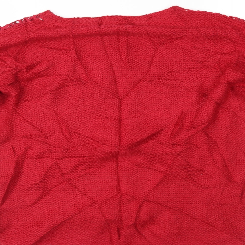NEXT Womens Red   Basic Blouse Size 8