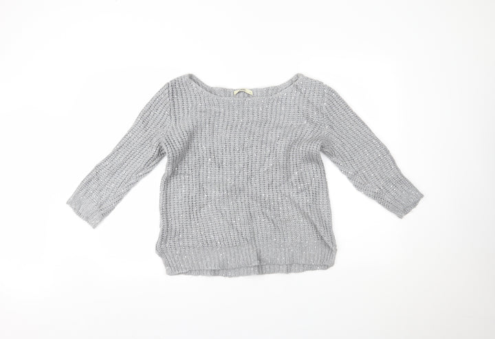 Oasis Womens Grey   Pullover Jumper Size S