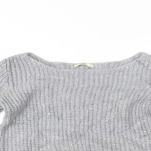 Oasis Womens Grey   Pullover Jumper Size S