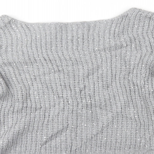 Oasis Womens Grey   Pullover Jumper Size S