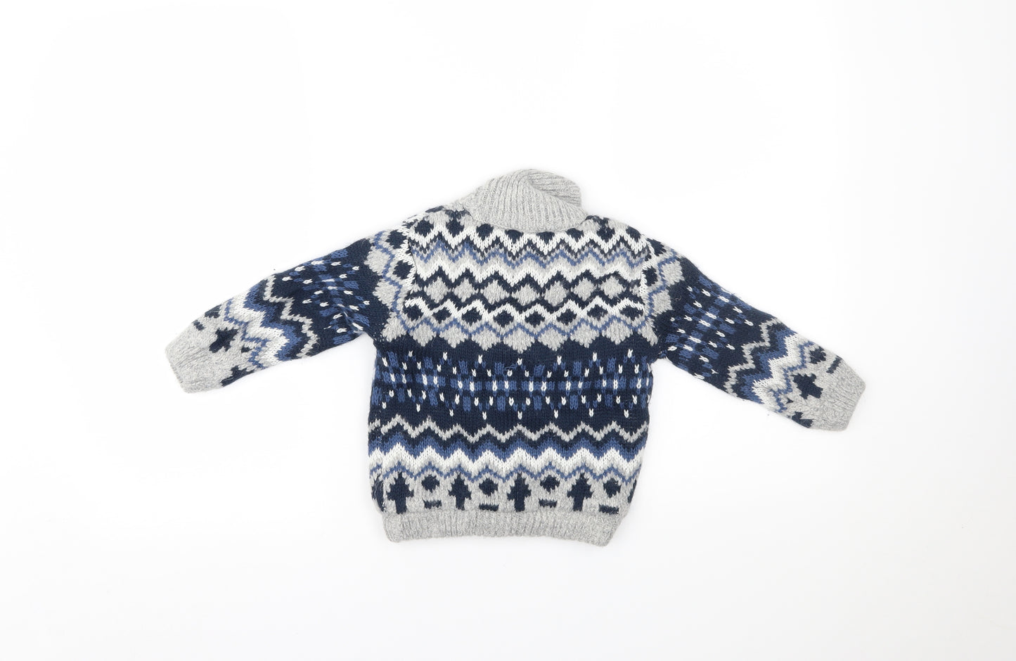 TU Baby Multicoloured Fair Isle  Cardigan Jumper Size 12-18 Months