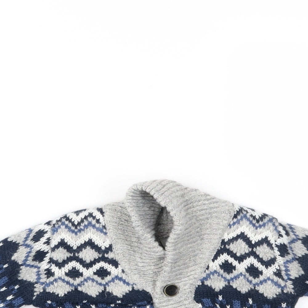 TU Baby Multicoloured Fair Isle  Cardigan Jumper Size 12-18 Months