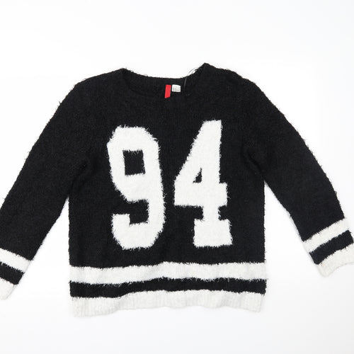 H&M Womens Black   Pullover Jumper Size XS