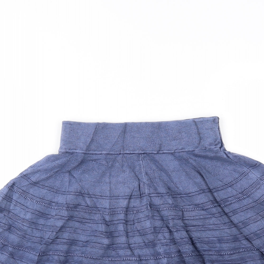 Fat Face Womens Blue   Skater Skirt Size 6