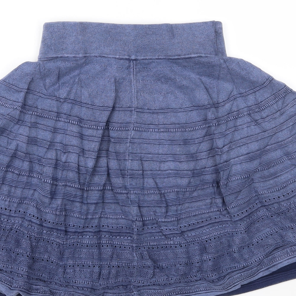 Fat Face Womens Blue   Skater Skirt Size 6
