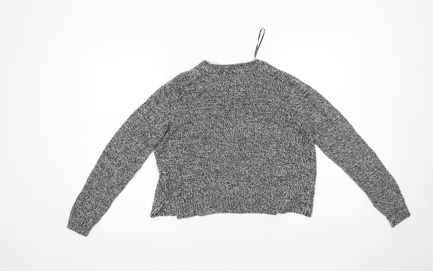 H&M Womens Grey   Cropped Blouse Size S