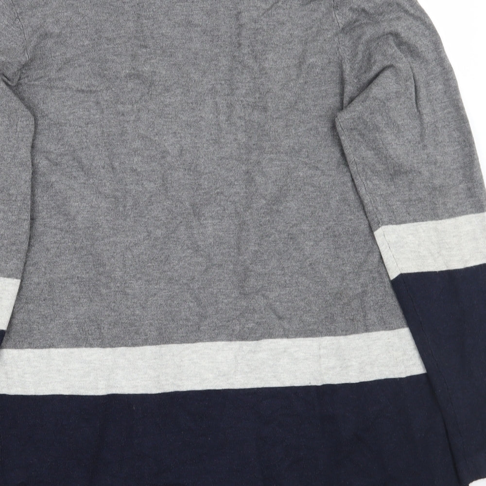 OVS Womens Grey Geometric  Cardigan Jumper Size S