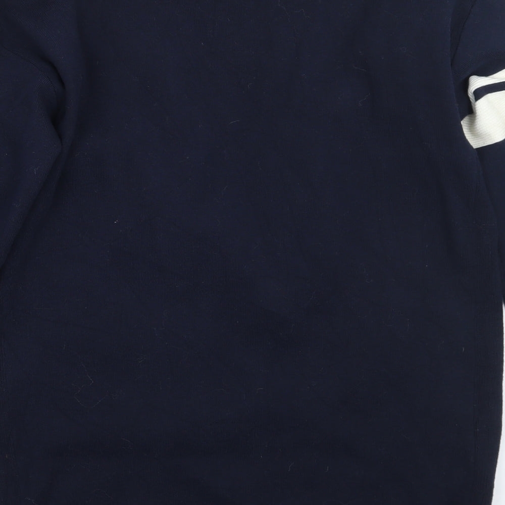 Zara Mens Blue   Cardigan Jumper Size S