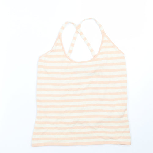 Fenn Wright Manson Womens Pink Striped  Basic T-Shirt Size M