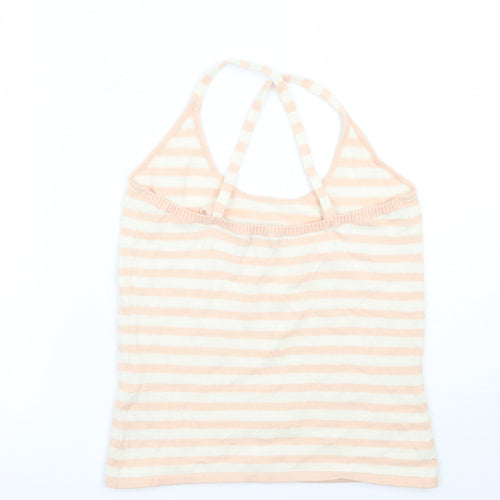 Fenn Wright Manson Womens Pink Striped  Basic T-Shirt Size M
