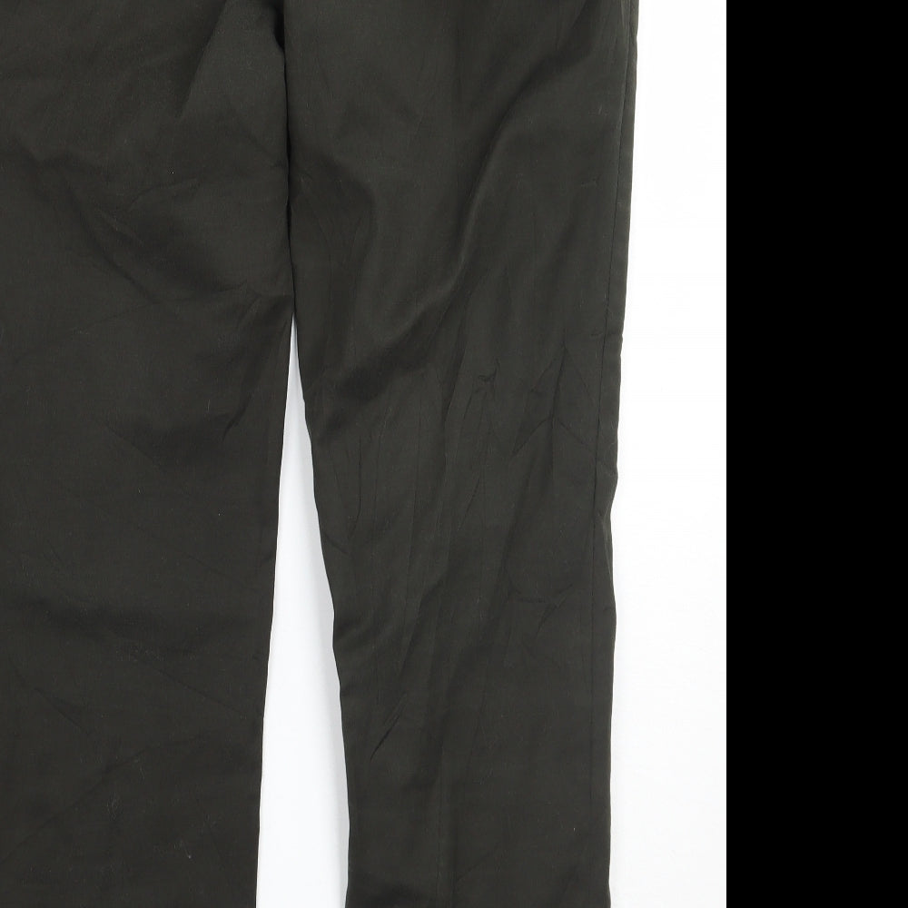 Zara Womens Green   Cropped Trousers  L25 in