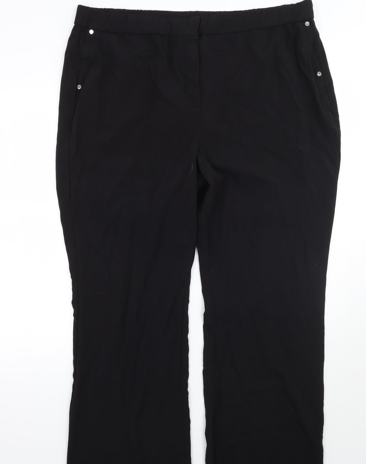 MAGI Womens Black   Trousers  Size 24 L30 in