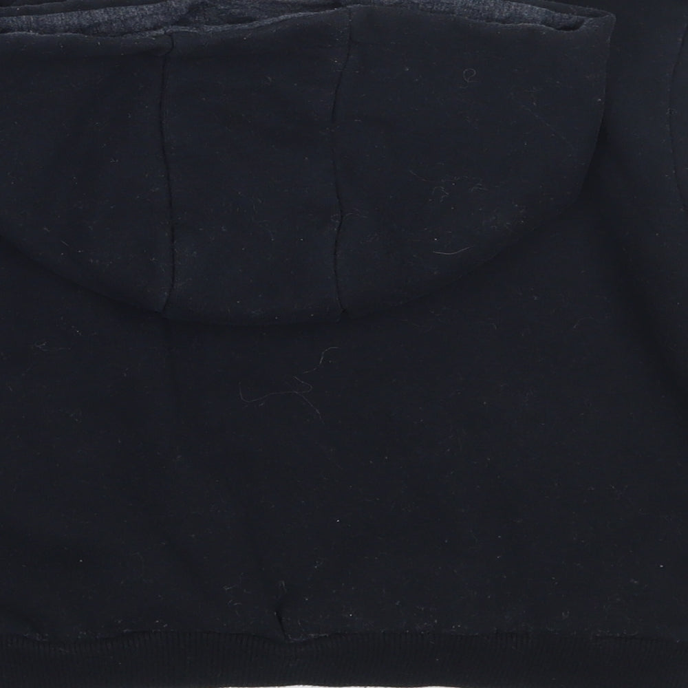 Primark Boys Black   Henley Hoodie Size 6-7 Years