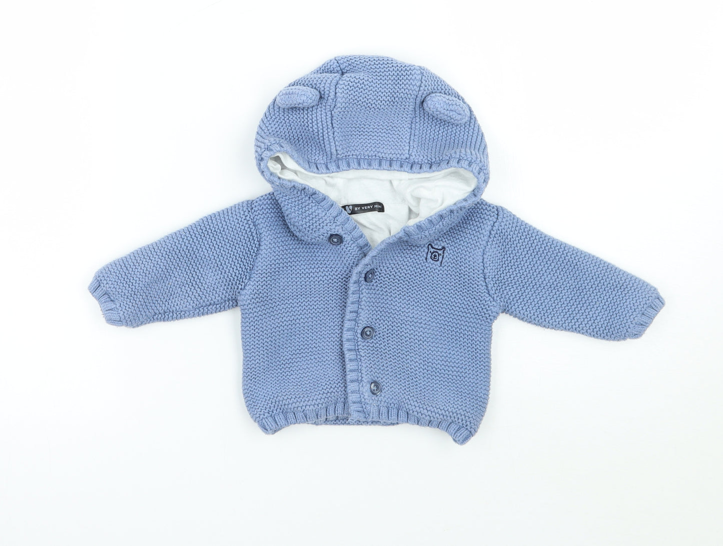 Very Boys Blue   Cardigan Jumper Size 0-3 Months