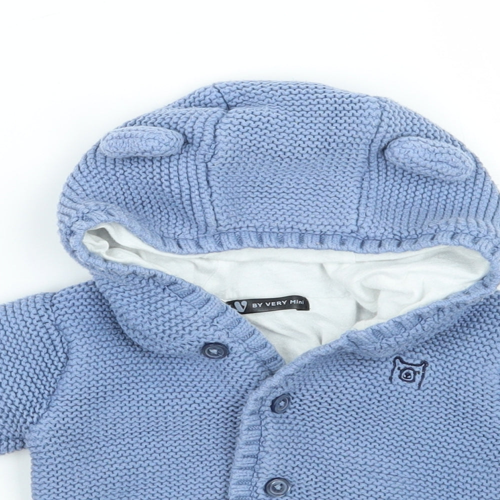 Very Boys Blue   Cardigan Jumper Size 0-3 Months